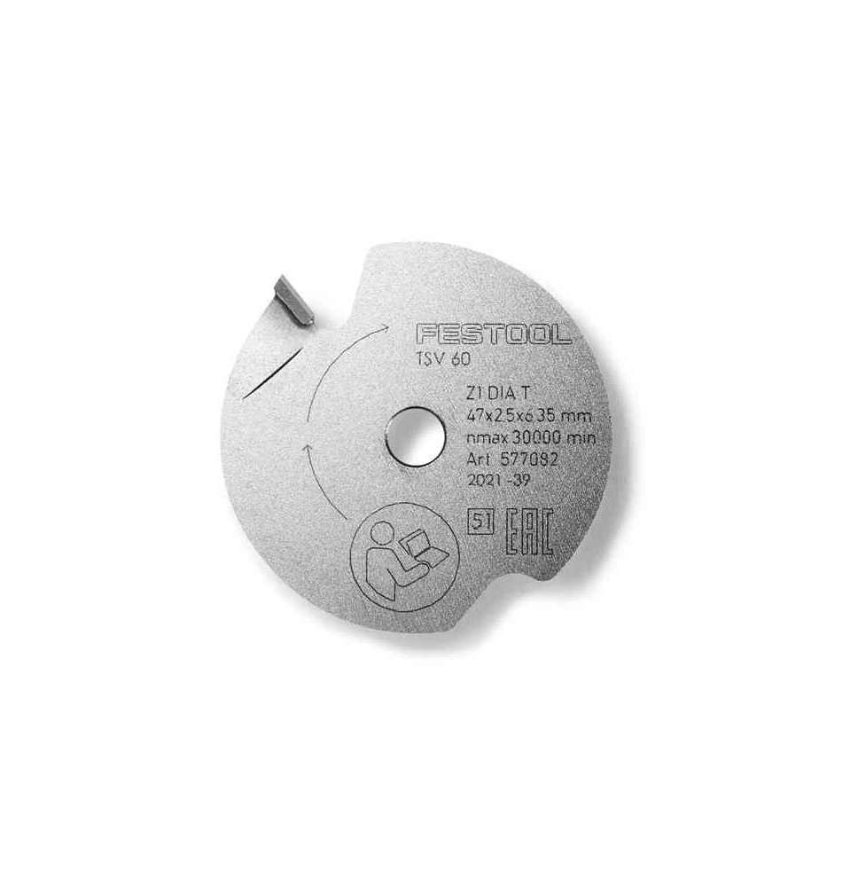 Lame inciseur DIA 47x2,5x6,35 T1 FESTOOL 577082