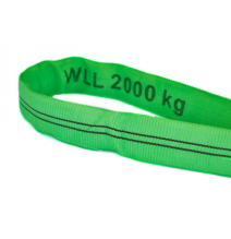 Elingue de levage ronde 2 T Vert Lg 4 m