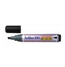 Marqueur permanent pointe biseautée 2-5 mm Noir ARTLINE 190
