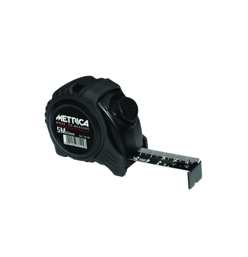 Mètre à ruban texturée METRICA ALL BLACK 5x25 mm