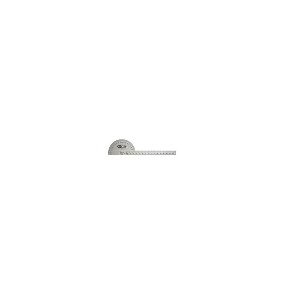 Rapporteur d'angle INOX, règle 220mm