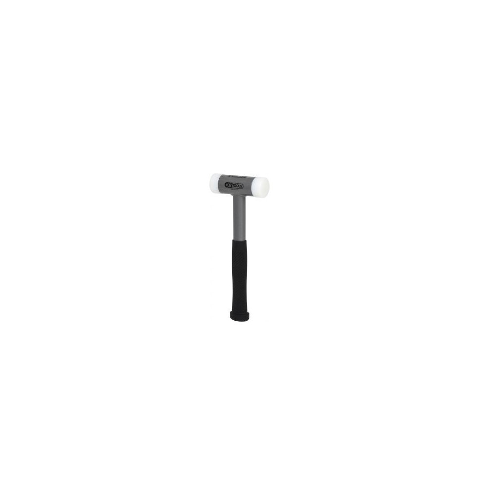 Maillet à embouts plastiques anti rebonds, manche acier, L. 300 mm, Ø 40 mm