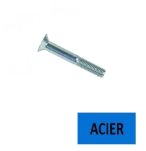 Vis FHC DIN 7991 classe 10.9 acier zingué 5 x 40