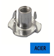 Ecrous à griffes acier zingué Ø 4