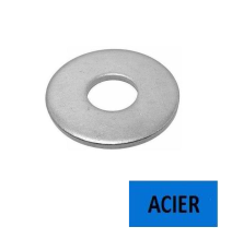 Rondelles plates NFE 25513 Série LL acier zingué Ø 6