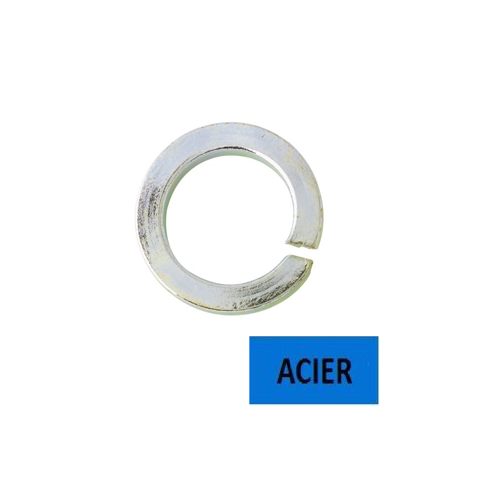 Rondelles Grower W NFE 25515 acier zingué Ø 5