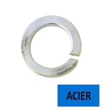 Rondelles Grower W NFE 25515 acier zingué Ø 8