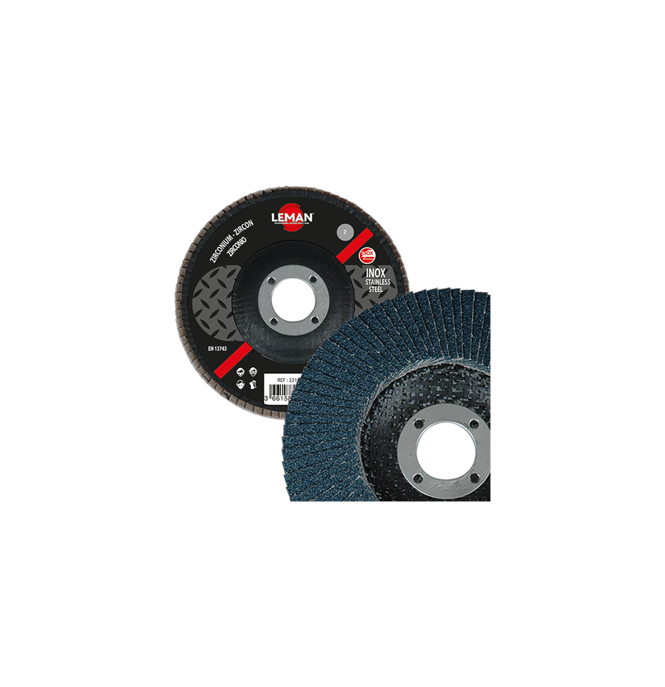 Disque lamelle zirconium Ø 125 plat Gr 60 Disque lamelle zirconium Ø 125 plat Gr 60