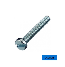Vis métaux TC DIN 84 fendue acier zingué 5 x 50