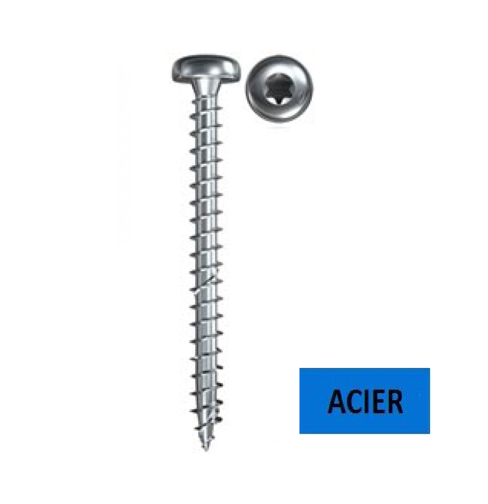 Vis TC HECO-TOPIX-Plus Tx15 Acier Zingué 3.5 x 30 Vis TC HECO-TOPIX-Plus Tx15 Acier Zingué 3.5 x 30