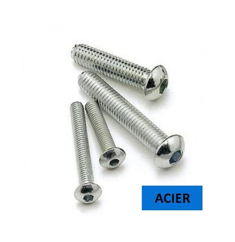 Vis BHC DIN 7380 classe 10.9 acier zingué 3 x 20