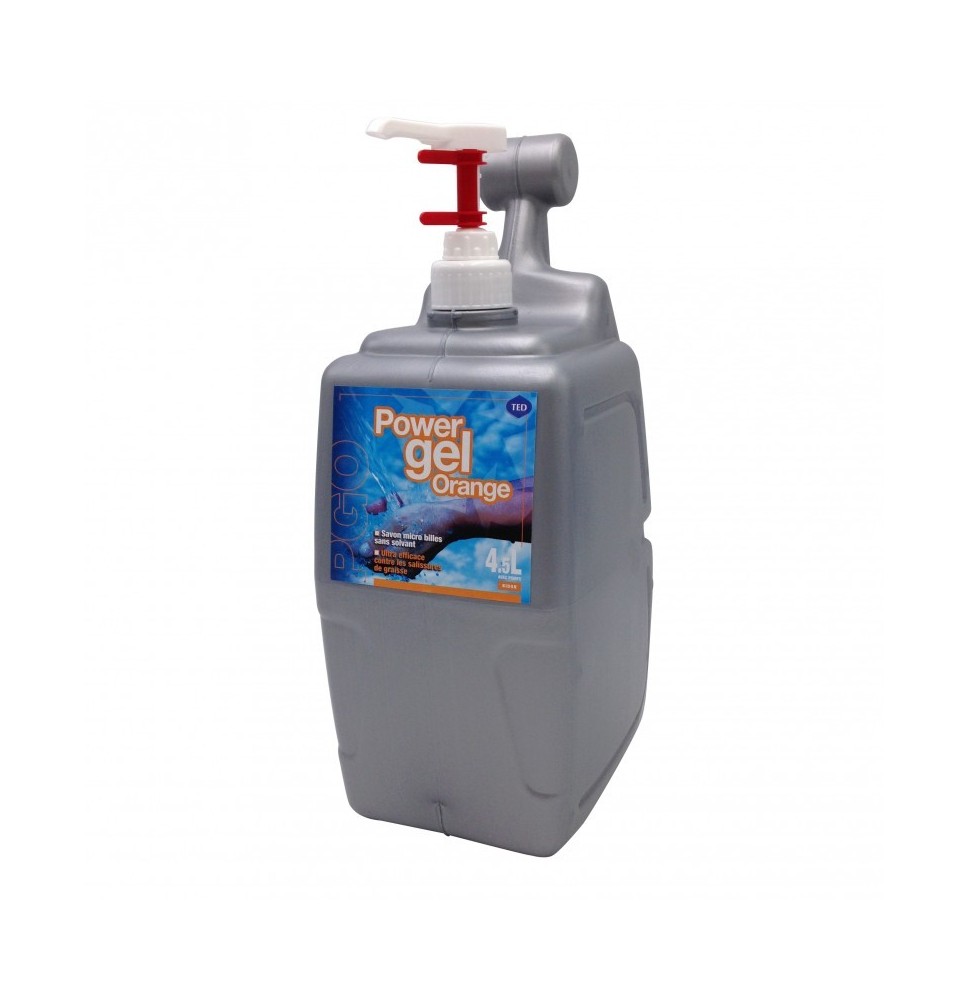 Bidon savon sans solvant Power Gel avec pompe 4.5 L