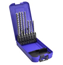 Coffret de forets SDS-Plus 4 taillants 7 pièces