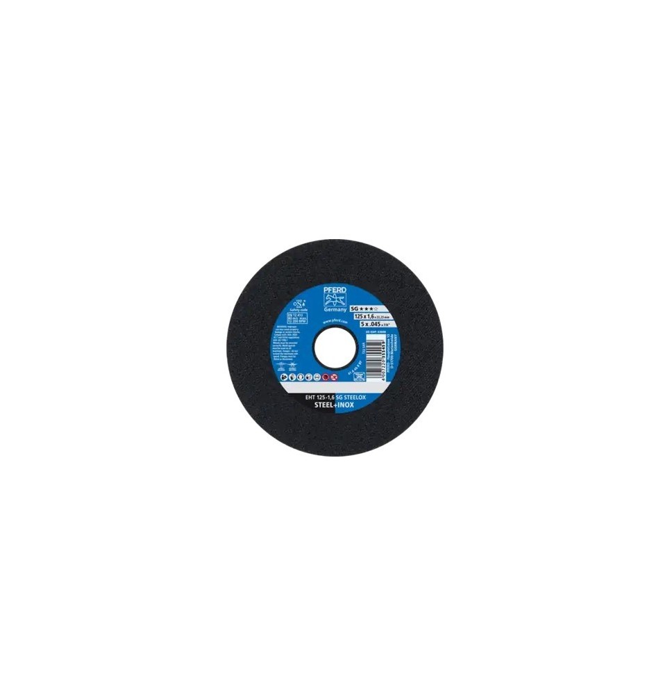 Disques à tronçonner EHT 125-1,6 SG STEELOX BTE 25
