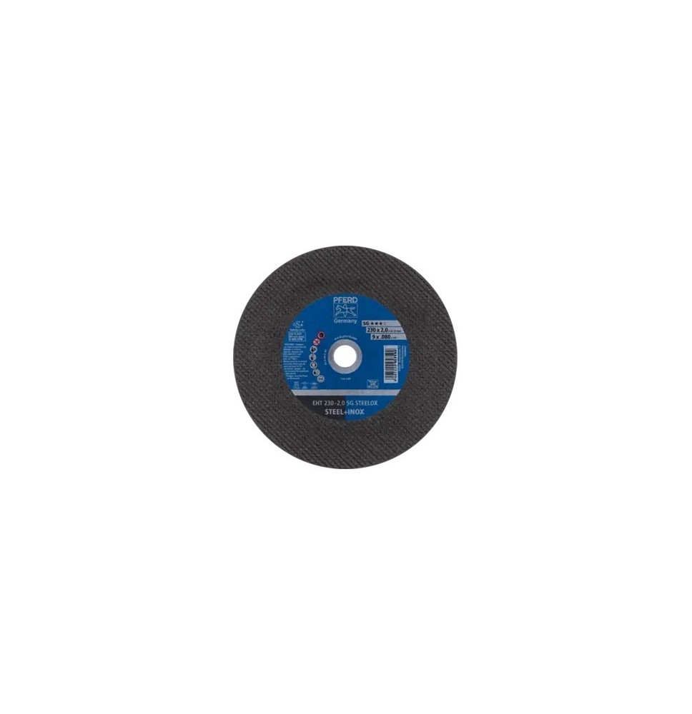 Disques à tronçonner EHT 230-2,0 SG STEELOX BTE 25 Disques à tronçonner EHT 230-2,0 SG STEELOX BTE 25