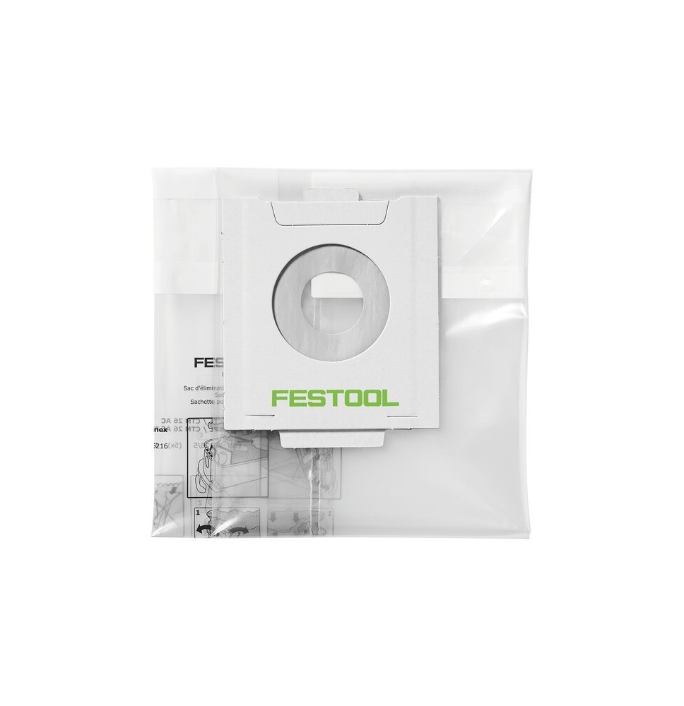 Sac d'élimination des déchets ENS-CT 48 AC/5 FESTOOL 497540 Sac d'élimination des déchets ENS-CT 48 AC/5 FESTOOL 497540