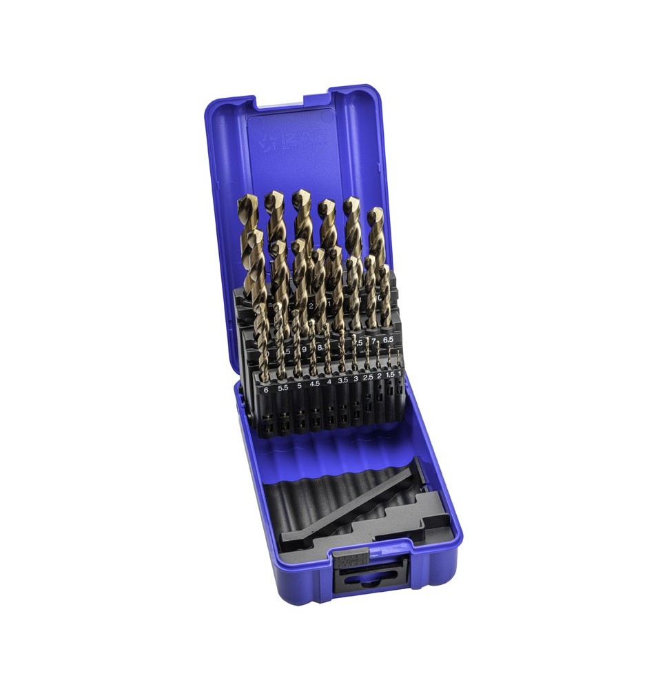 Jeu de 25 forets DIN338 1-13x0.50 HSSE Jeu de 25 forets DIN338 1-13x0.50 HSSE