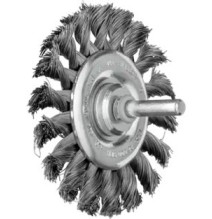 Brosse plate sur tige torsadée RBG 7006/6 ST 0.35