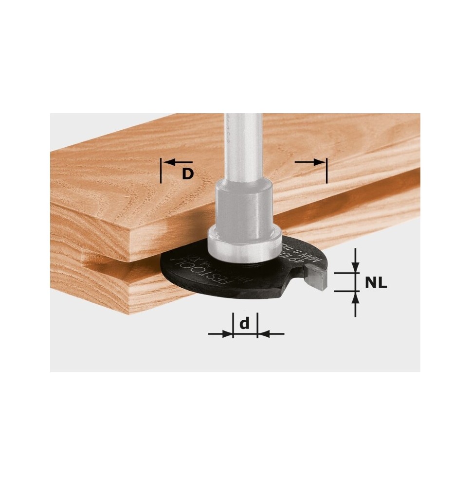 Disque à rainurer à plaquette HW D40x3 FESTOOL 491057