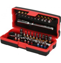 Coffret de 28 embouts de vissage 1/4'' à code couleur TORSIONpower®, 31 pièces