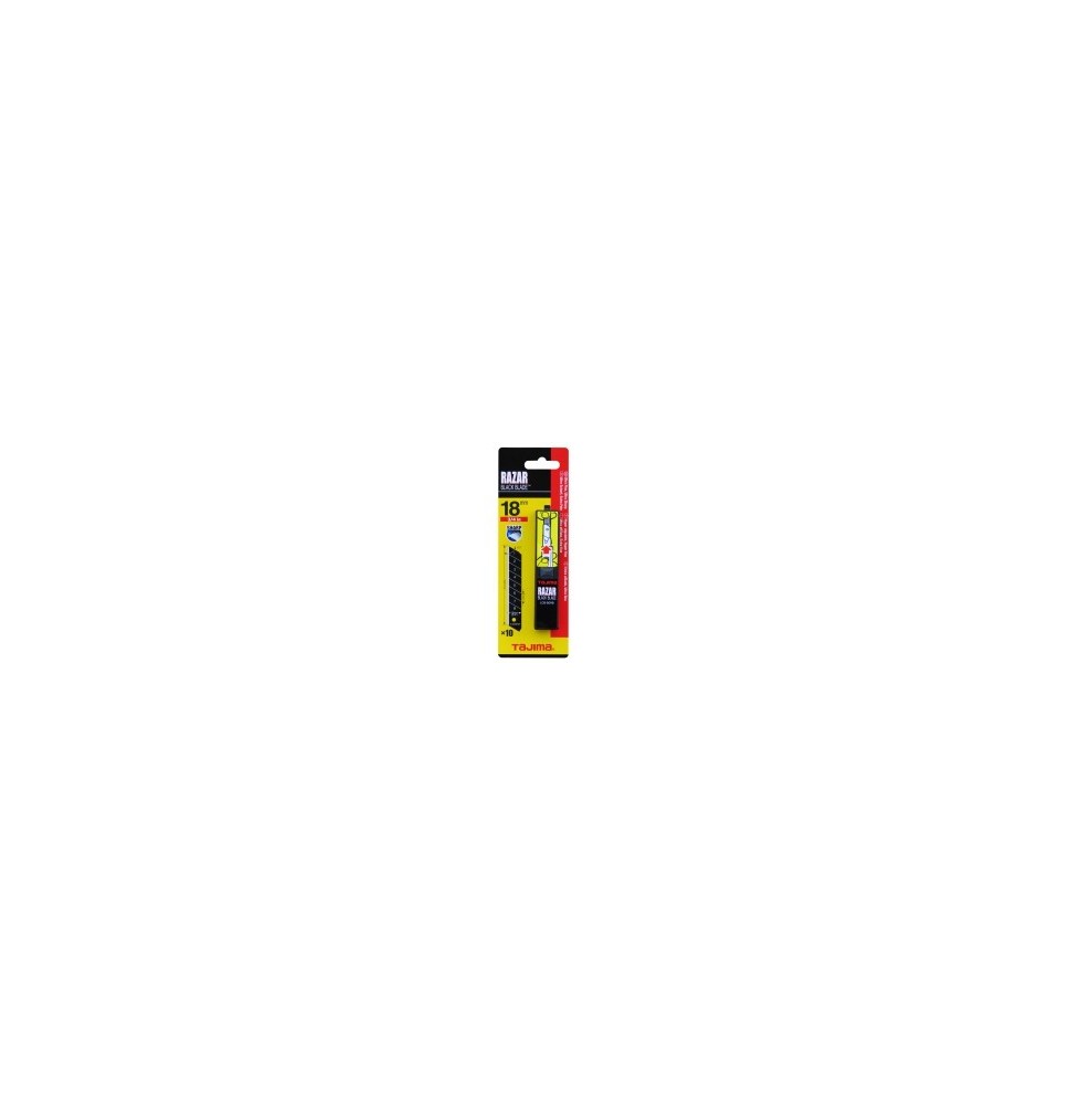 Lames de cutter RAZAR BLACK 18 mm BTE 10 Lames de cutter RAZAR BLACK 18 mm BTE 10