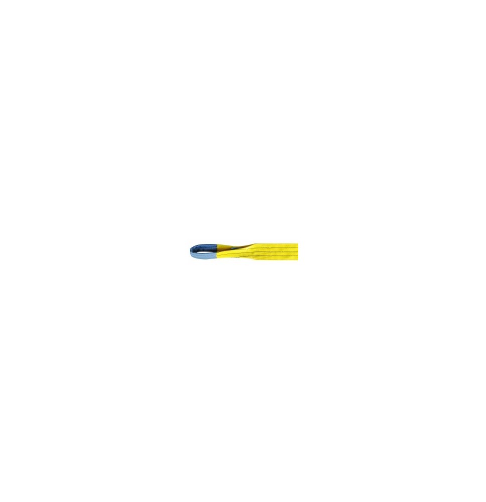 Elingue de levage plate Lg 90 mm 3 T Jaune Lg 3 m