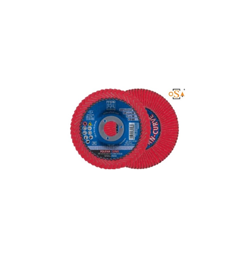 Disque à lamelle PFR 125 CO 60 SGP-CURVE M/22,23