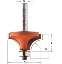 Fraise pour 1/4 de rond Ø 31.7 Q.8 R 9.5 Guide à billes