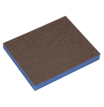 Eponge abrasive 2 faces 98X120X13 GR 60