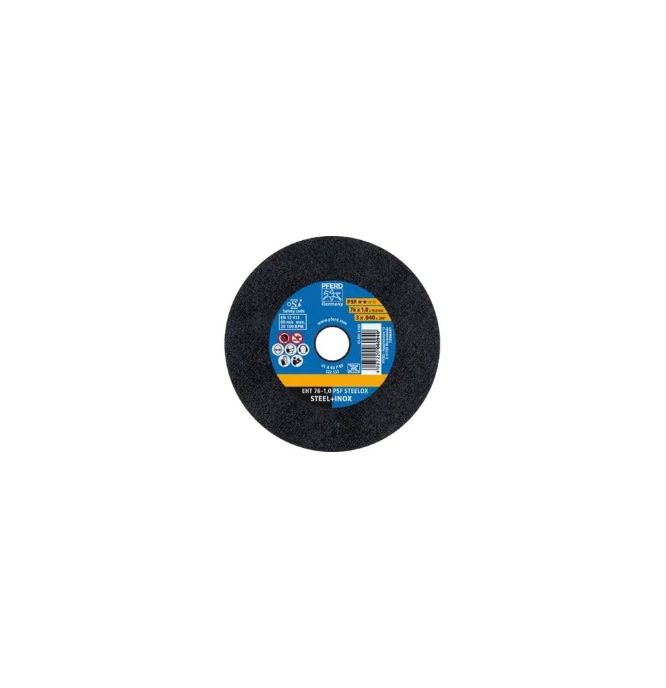 Disque à tronçonner acier Ø 75 x 1.0 Disque à tronçonner acier Ø 75 x 1.0