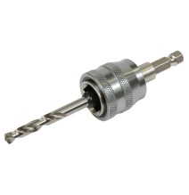 Adaptateur pour scie cloche bimétal EzyChange + foret HSS-G MAKITA E-04070
