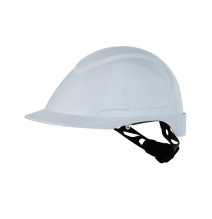 Casque de chantier non aéré en A.B.S. testé isolation électrique Blanc