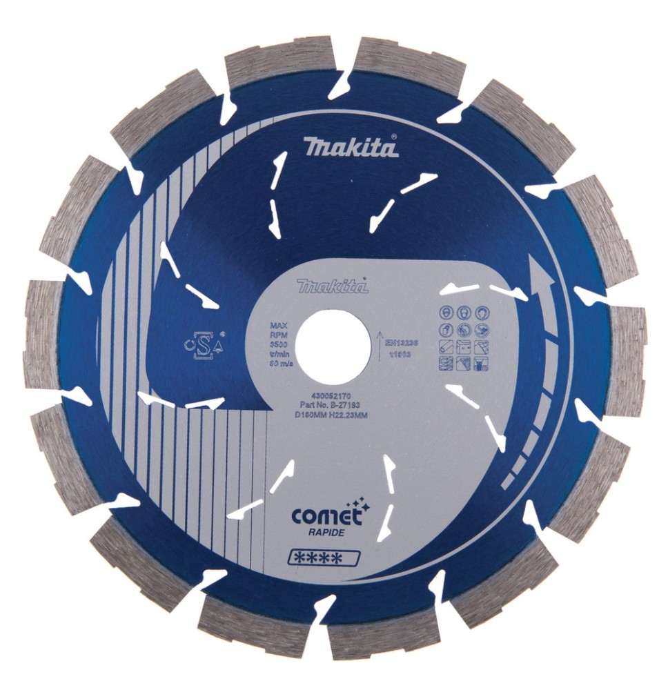 Disque diamant COMET Ø 180 mm 3DDG béton MAKITA B-27193