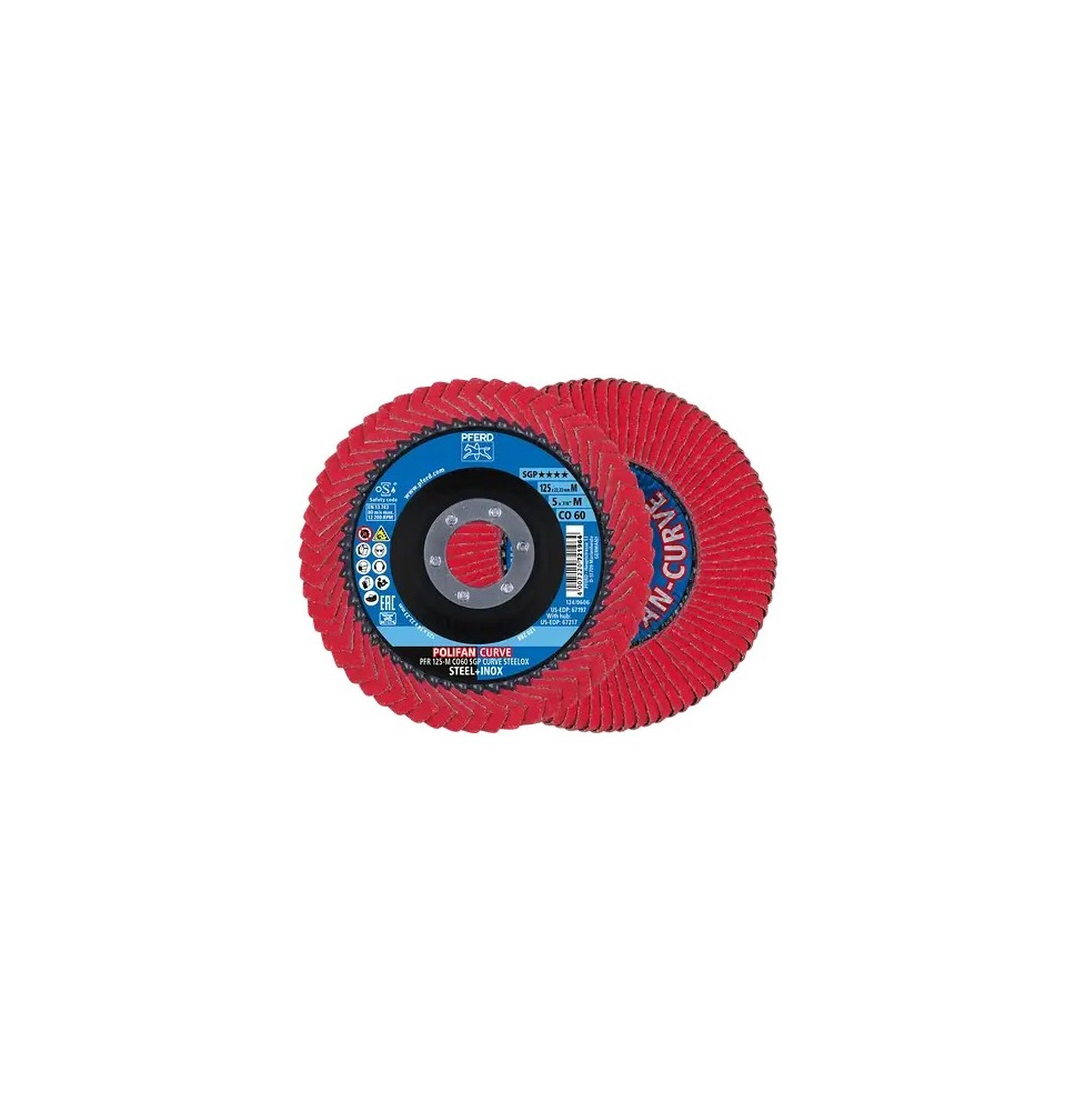 Disque à lamelle PFR 125 CO 60 SGP-CURVE M/22,23