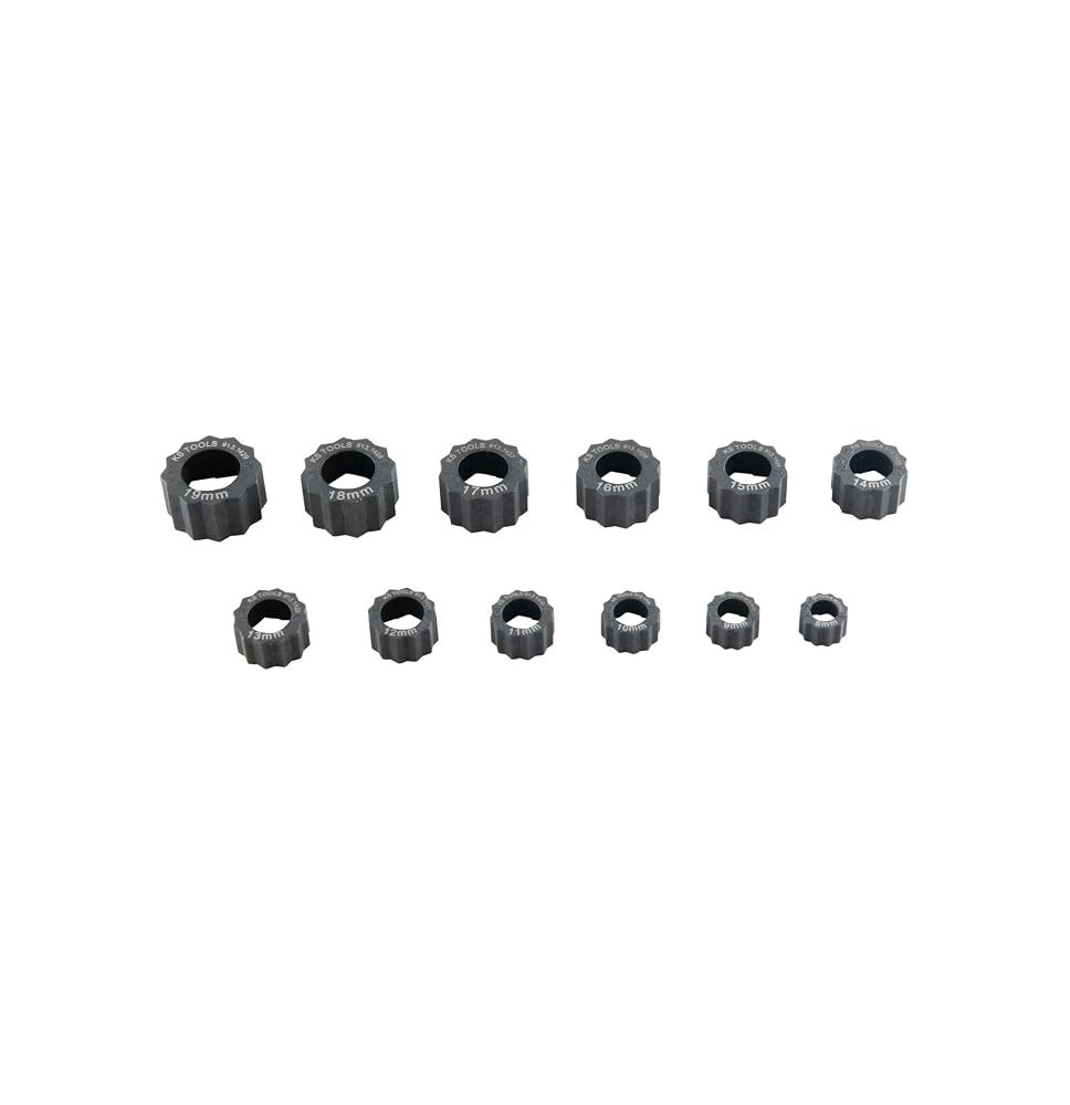 Jeu de bagues d'extraction pour écrous âbimés,12 pièces KS TOOLS 913.1415